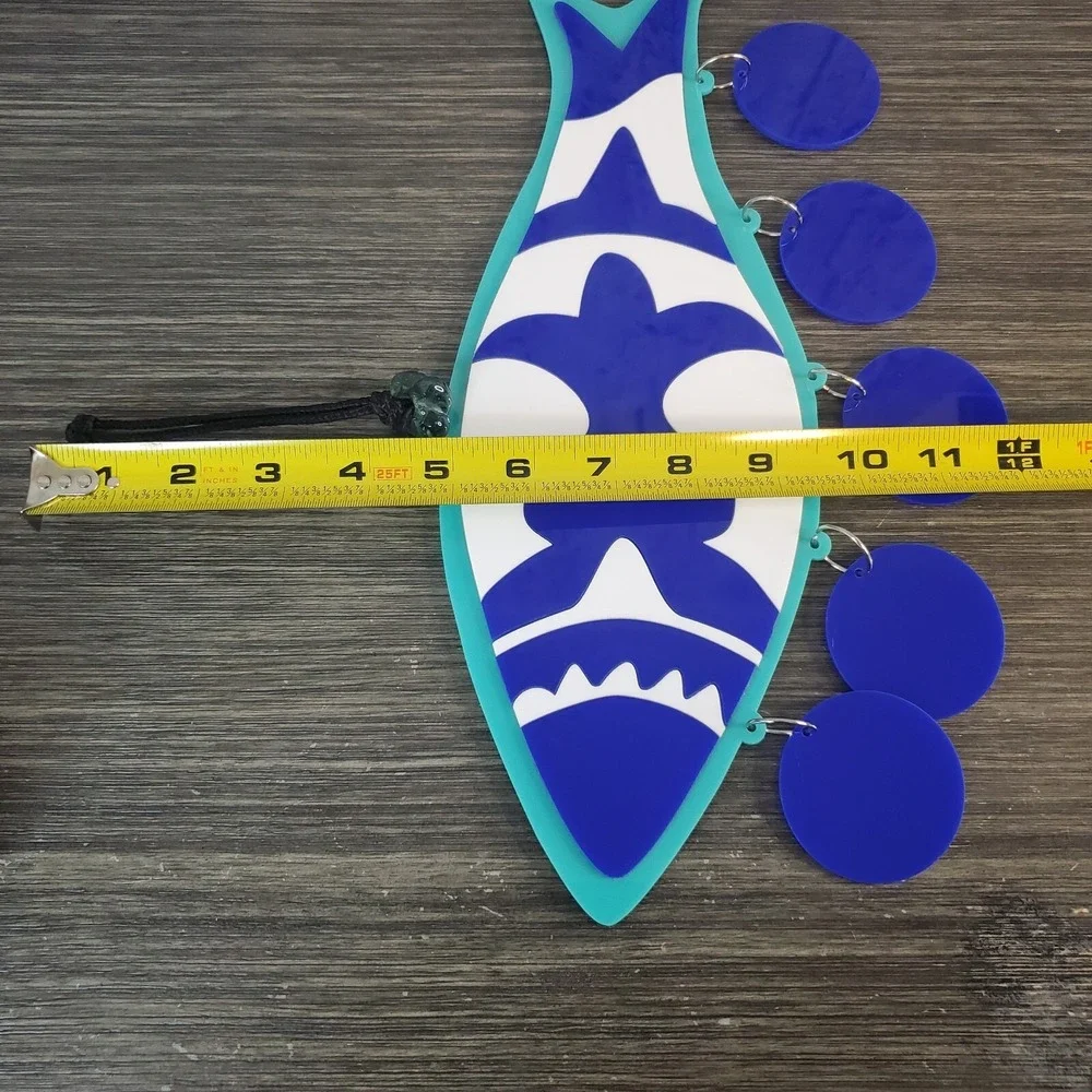 Fish Shaped Heavy Plastic Hanging Outdoor Garden Decor 14